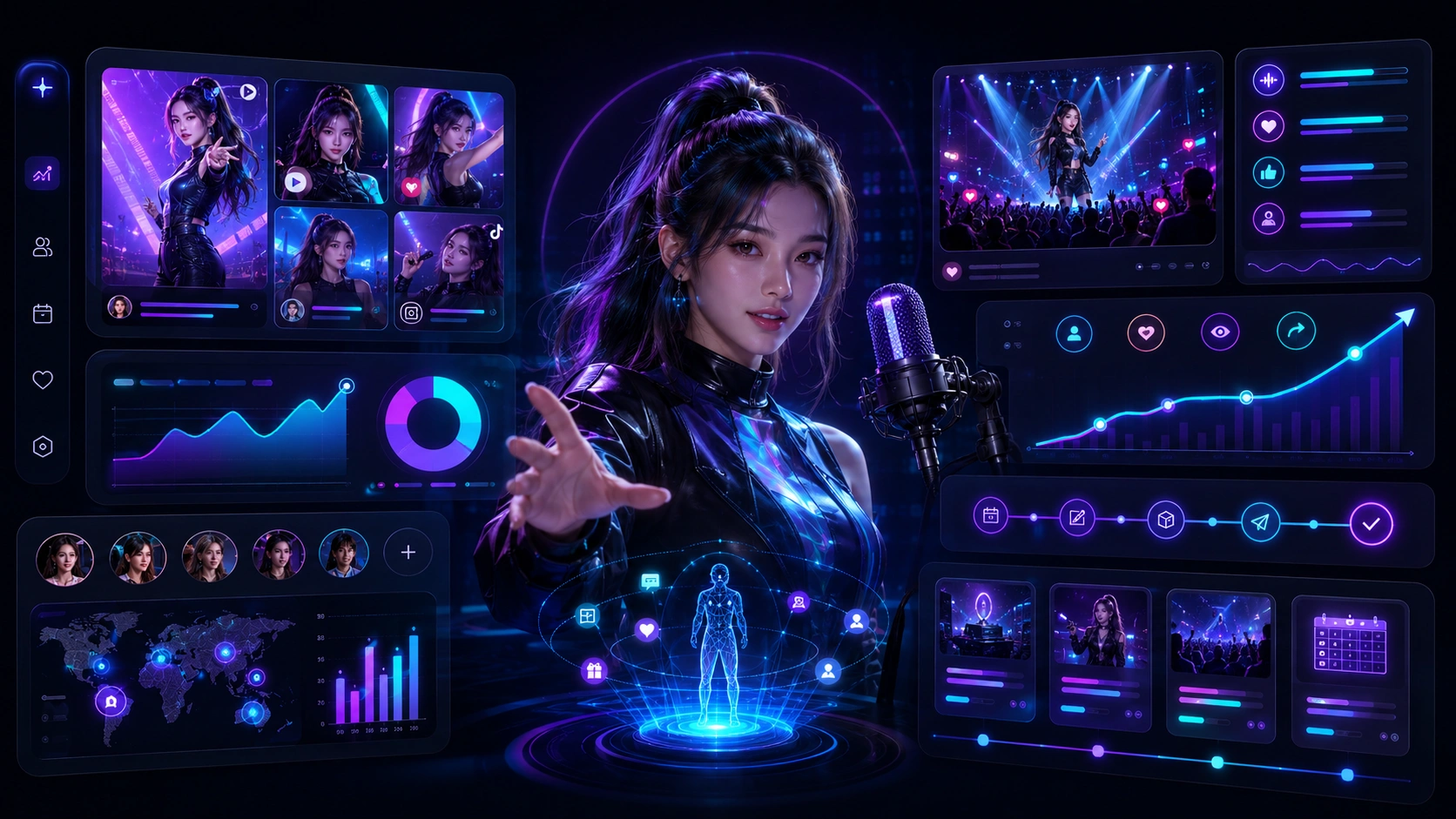 AI influencer performance dashboard