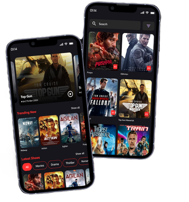White label OTT app development services across mobile, smart TV and web
