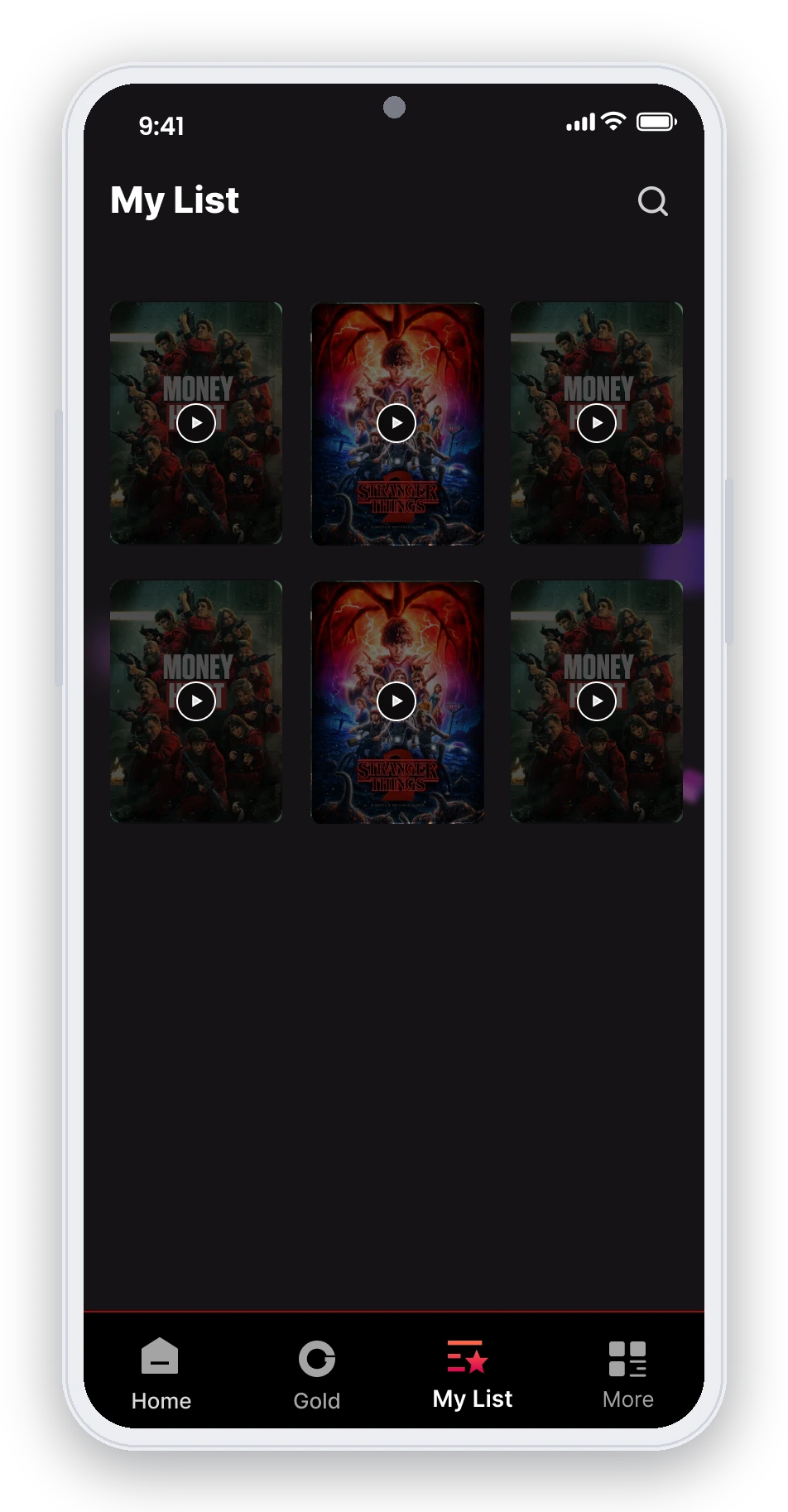 OTT app screen 28