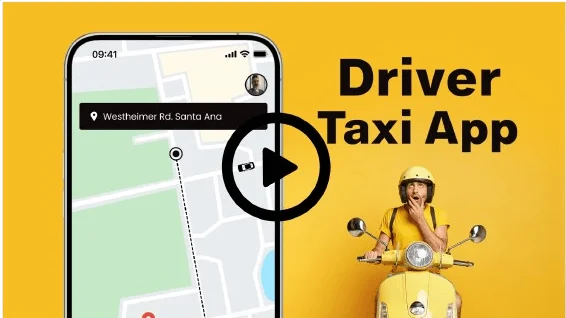 Driver app mockup